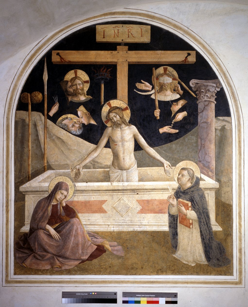 Kristus opstår fra sin grav. 1438/1445. Fresco af Guido di Pietro af Fra Angelico