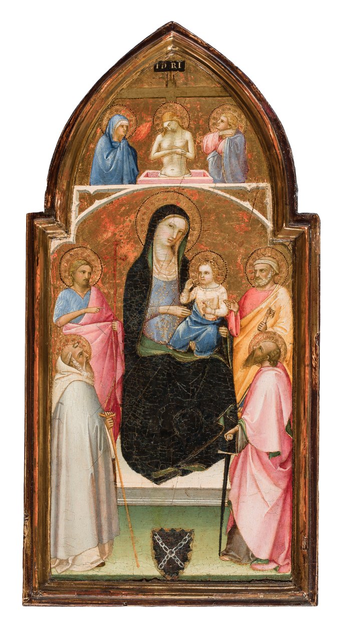 Madonna og barn med helgener af Fra Angelico