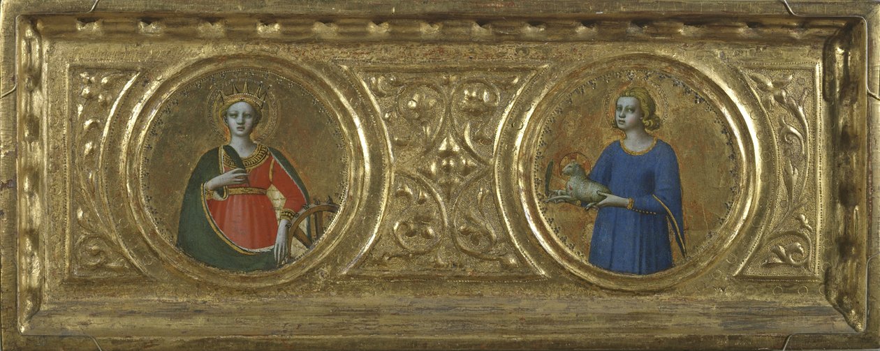 Sankt Katarina af Alexandria og Sankt Agnes af Fra Angelico