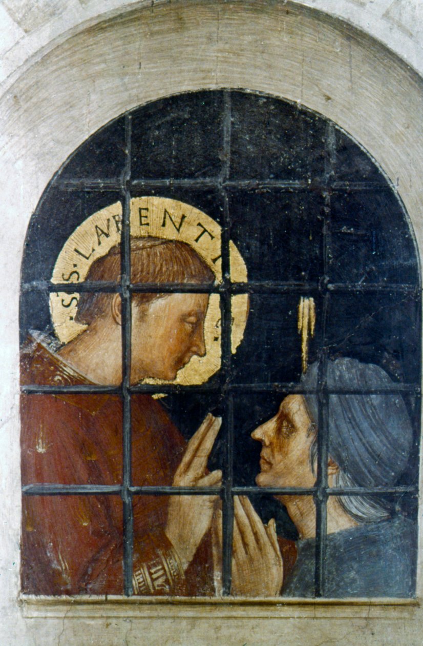 St. Laurence konverterer sin fangevogter, begyndelsen af det 15. århundrede af Fra Angelico