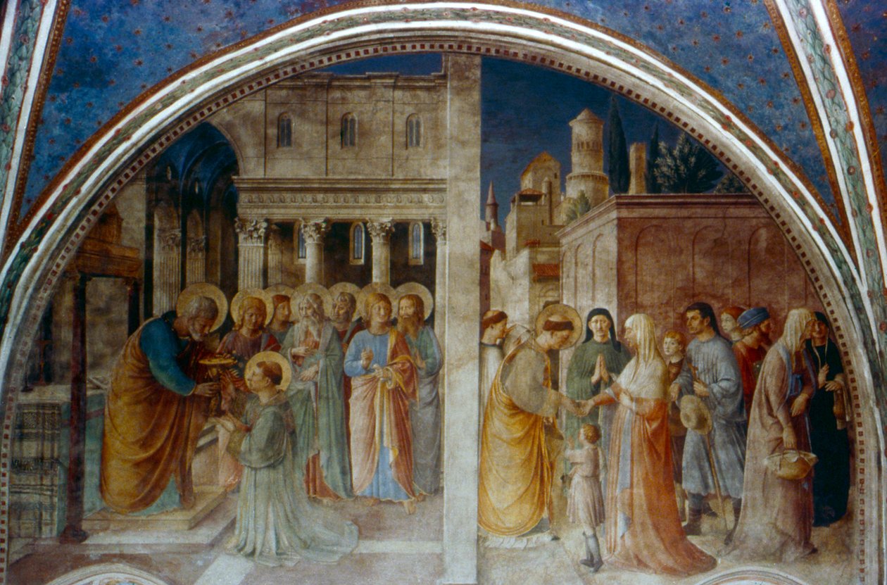 St. Peter ordinerer St. Stephen Deacon, midten af det 15. århundrede af Fra Angelico