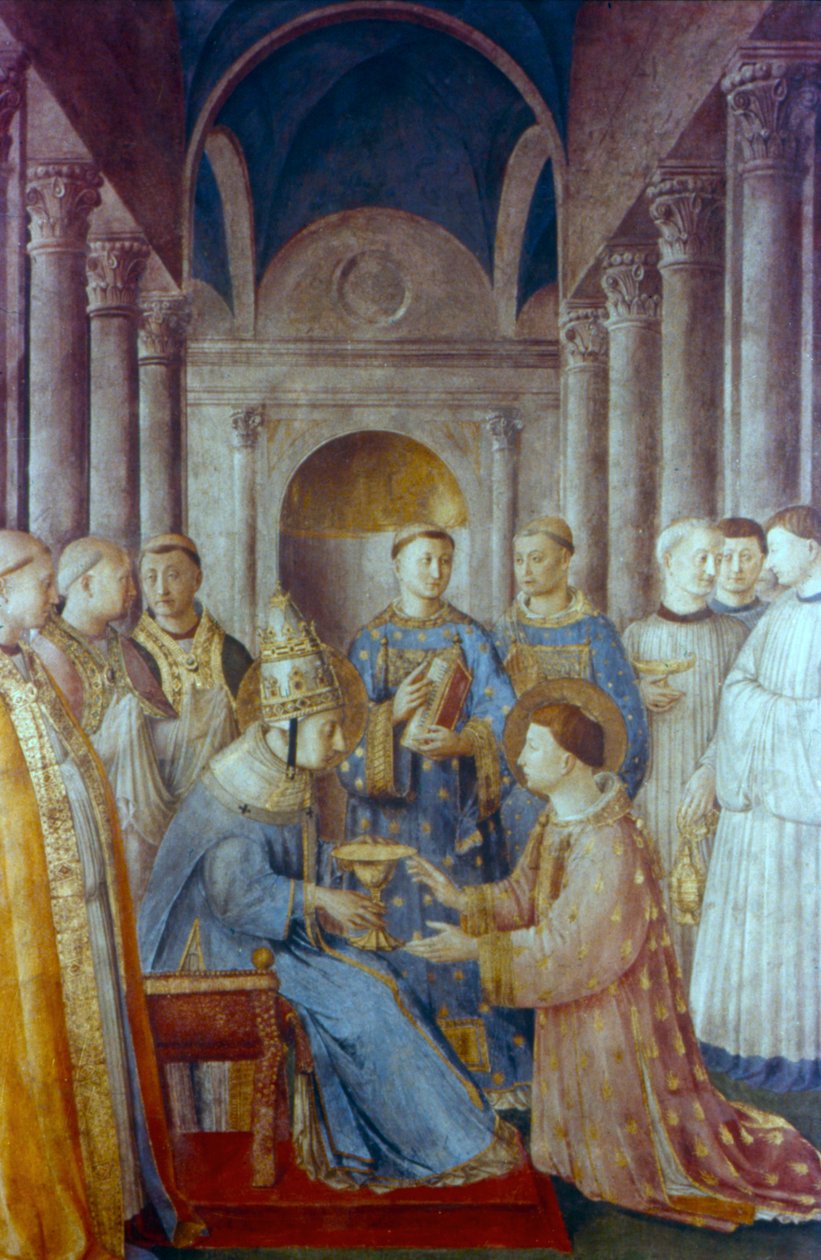 Sankt Sixtus II og hans diakon Sankt Laurentius, midten af det 15. århundrede af Fra Angelico