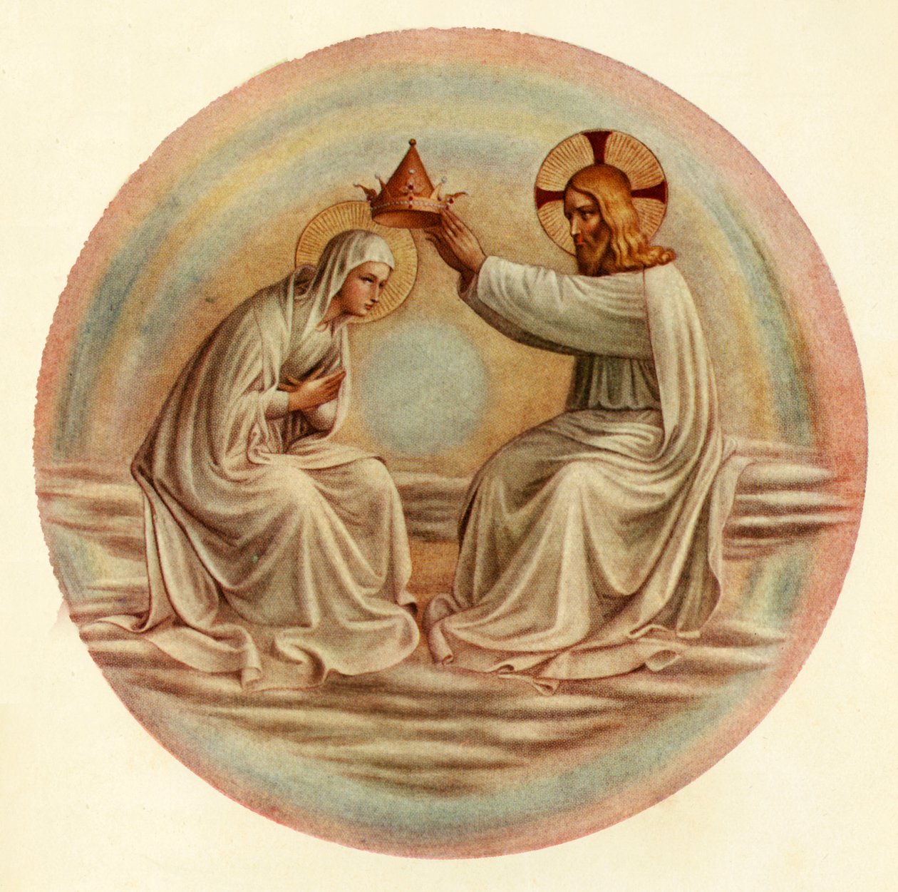 Jomfruens kroning, 1400-tallet, c1909 af Fra Angelico