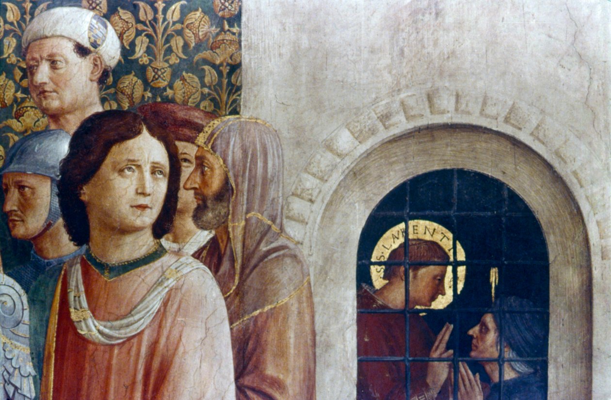 The Judgment of St Laurence detalje, midten af det 15. århundrede af Fra Angelico