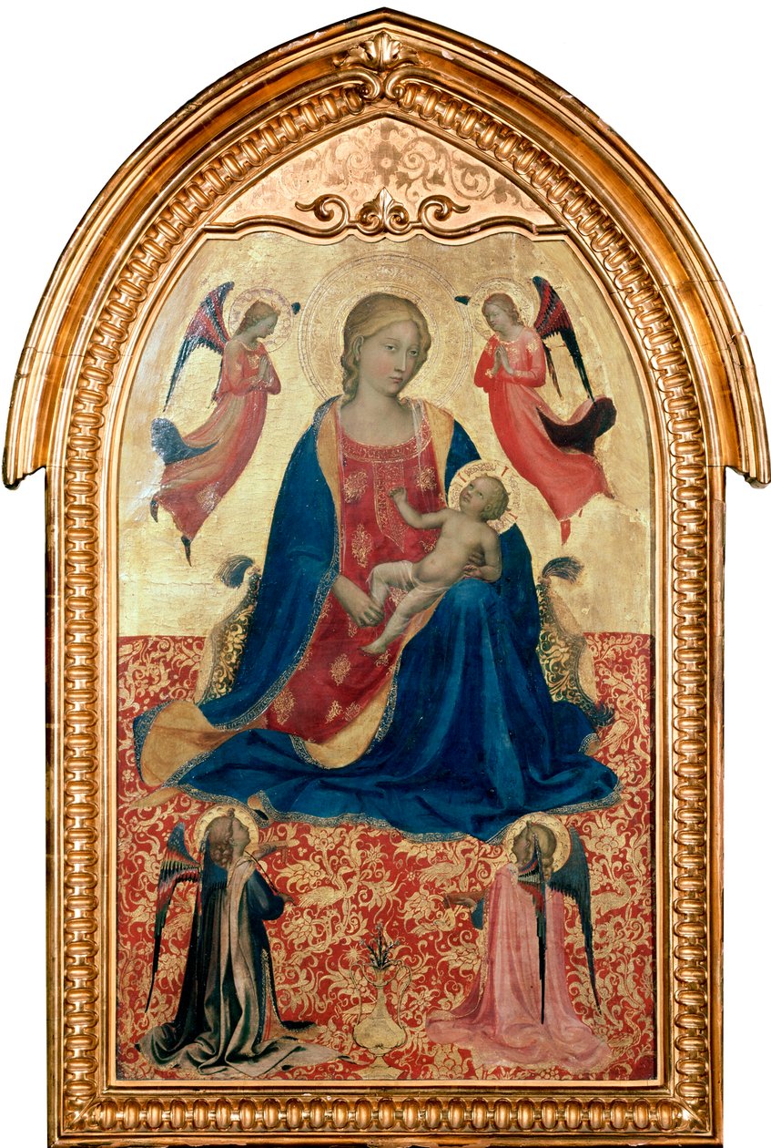 Jomfru og barn med engle, c1425 af Fra Angelico