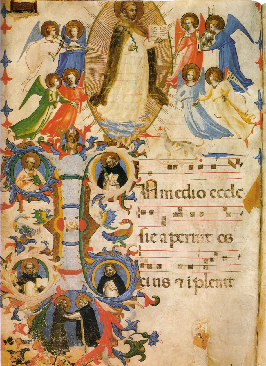 Sankt Domenico i herlighed af Fra Angelico