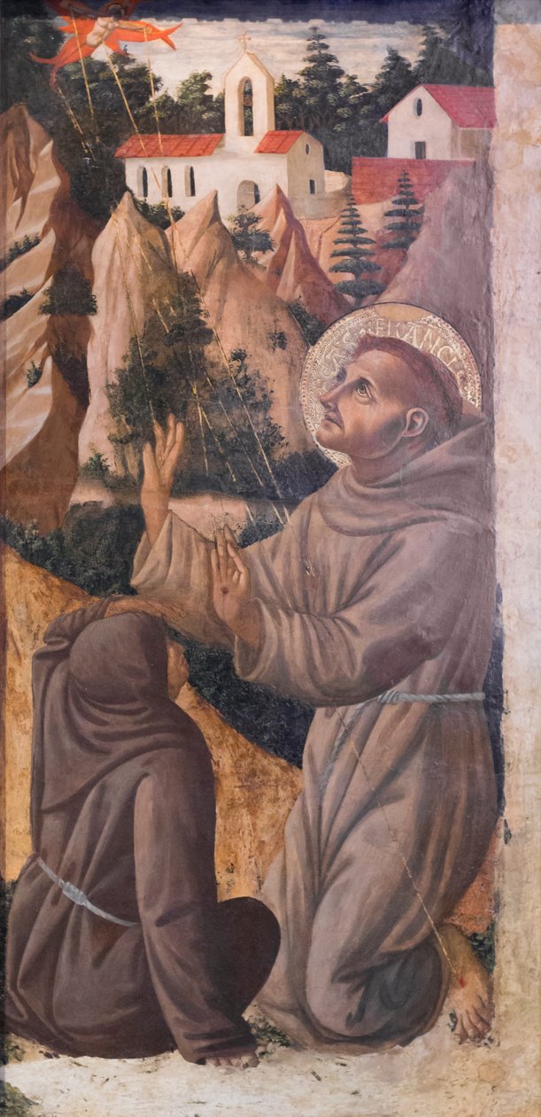Frans af Assisi modtager stigmata af Fra Diamante
