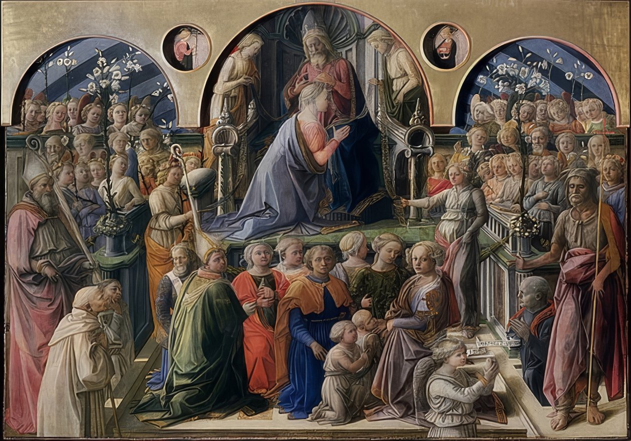 Jomfruens kroning. 1441 af Fra Filippo Lippi