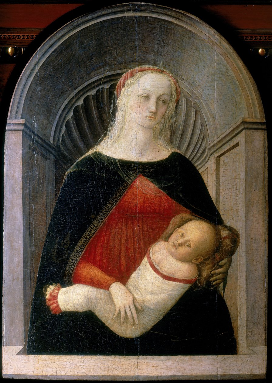 Madonna og barn, ca. 1450 (tempera på panel) af Fra Filippo Lippi