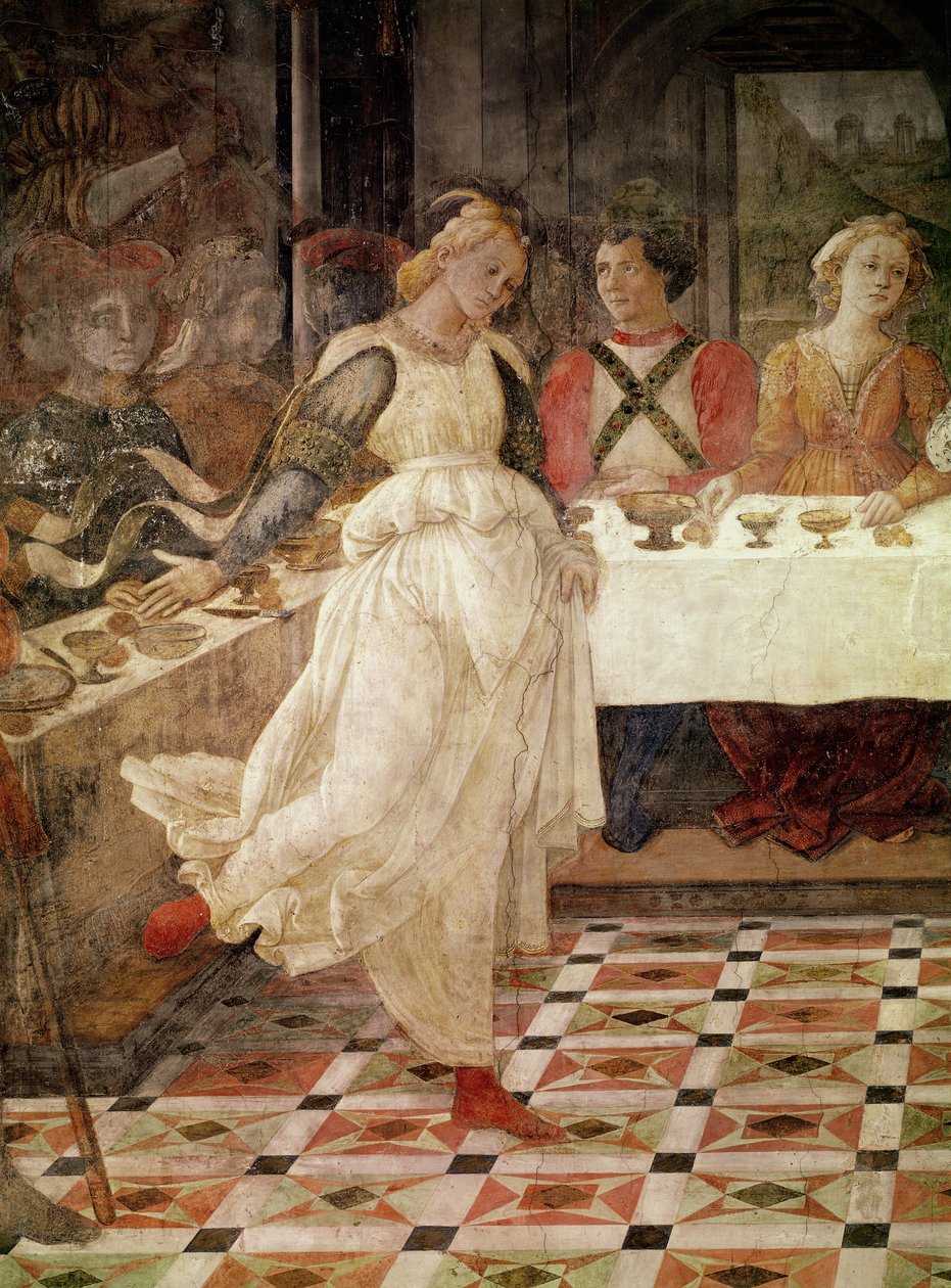 Salome danser ved Herodes-festen, detalje af fresko-cyklussen af SS