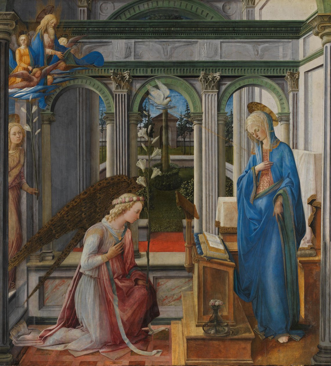 Bebudelsen til Maria af Fra Filippo Lippi