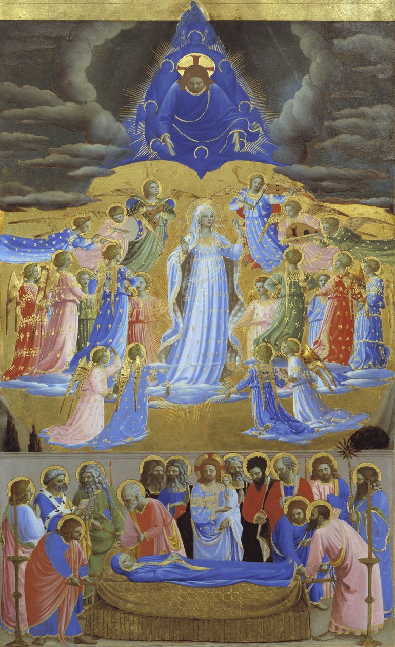 Jomfruens død og antagelse, ca 1432 af Fra Giovanni Angelico da Fiesole