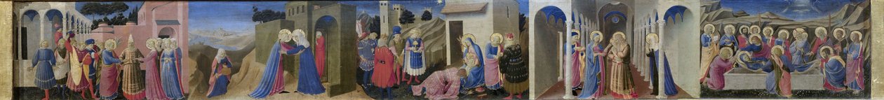 Predella af altertavlen Bebudelsen, ca. 1433-1434. af Fra Giovanni Angelico da Fiesole