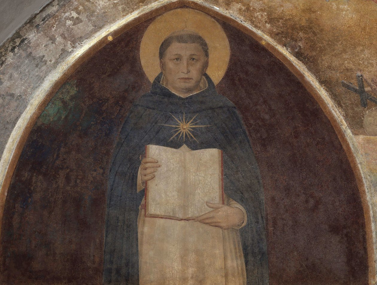 Saint Thomas Aquinas med Summa Theologica, 1441-1442. af Fra Giovanni Angelico da Fiesole