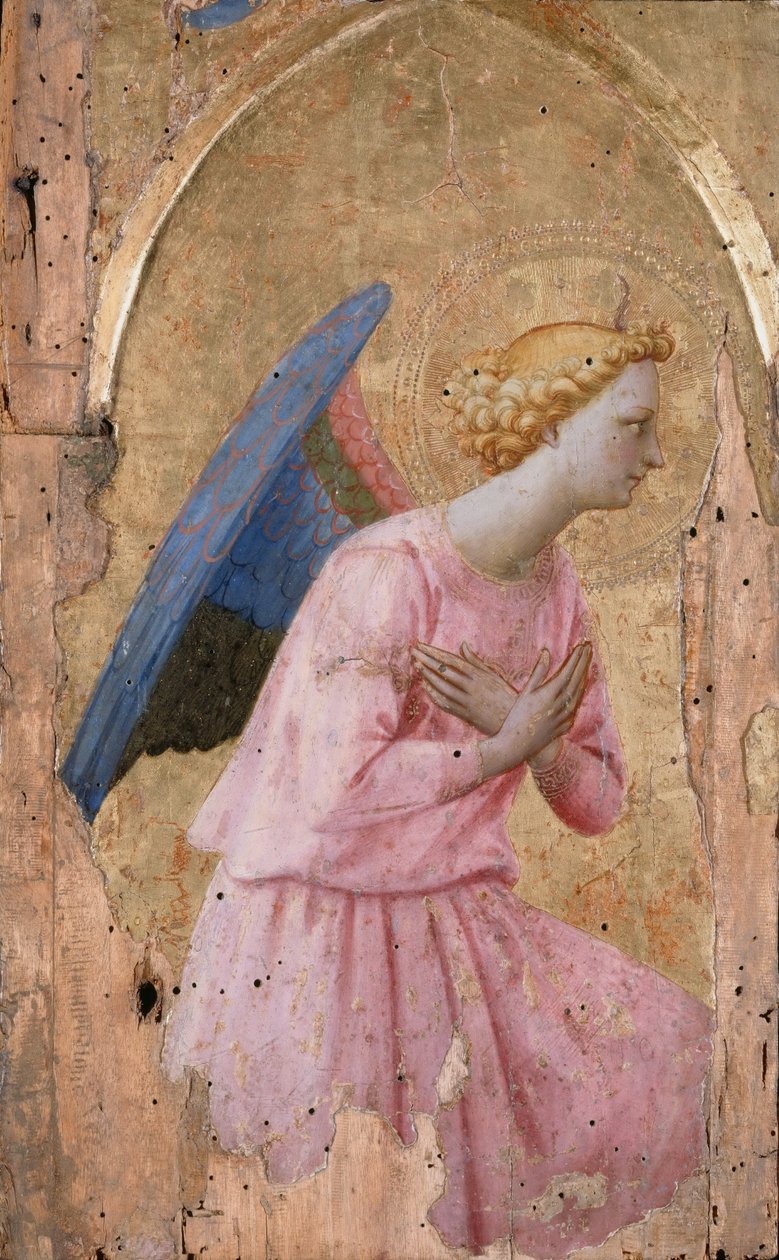 Bebudelsens engel, ca 1435 af Fra Giovanni Angelico da Fiesole