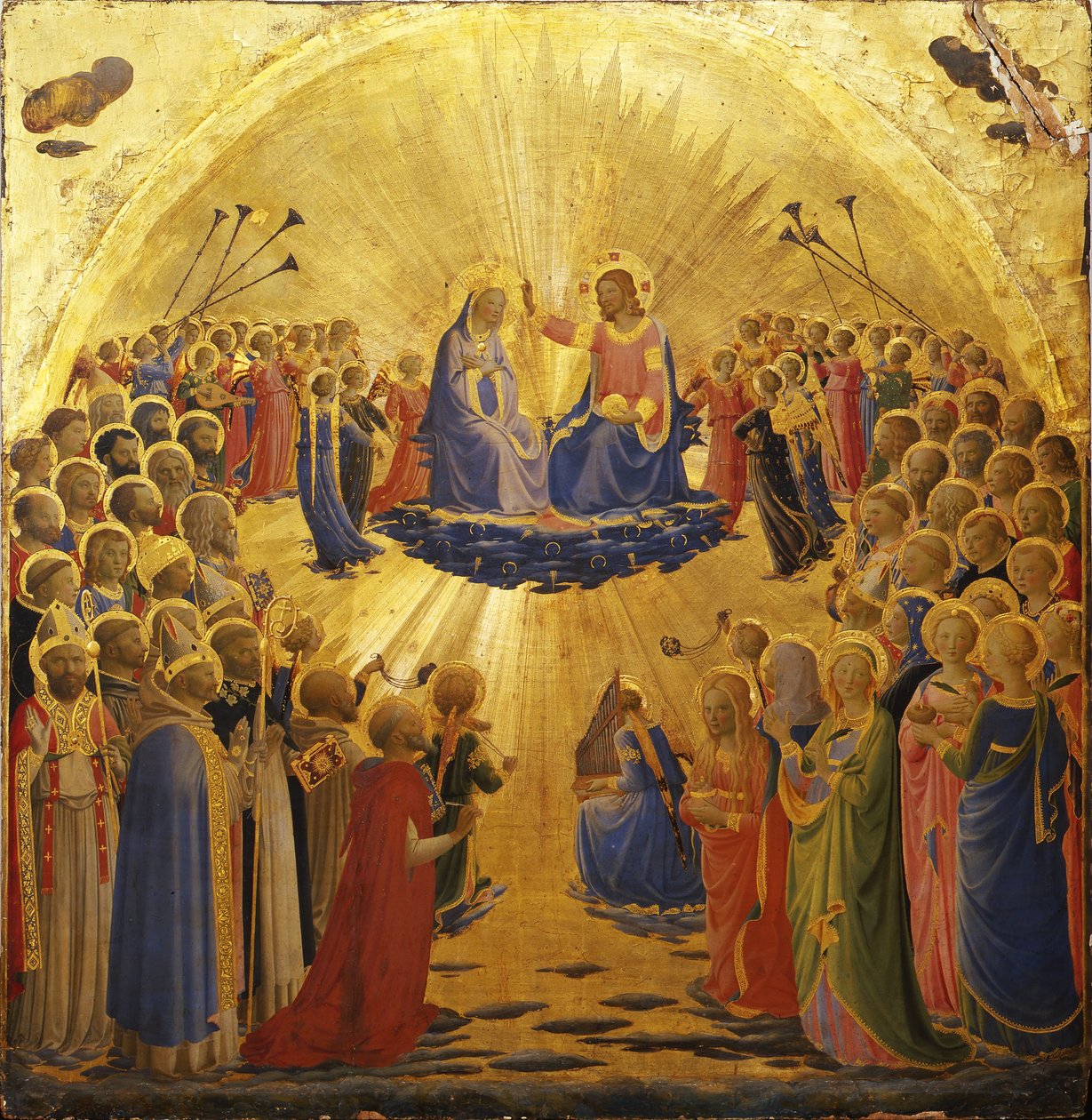 Jomfruens kroning, 1434-1435 af Fra Giovanni Angelico da Fiesole
