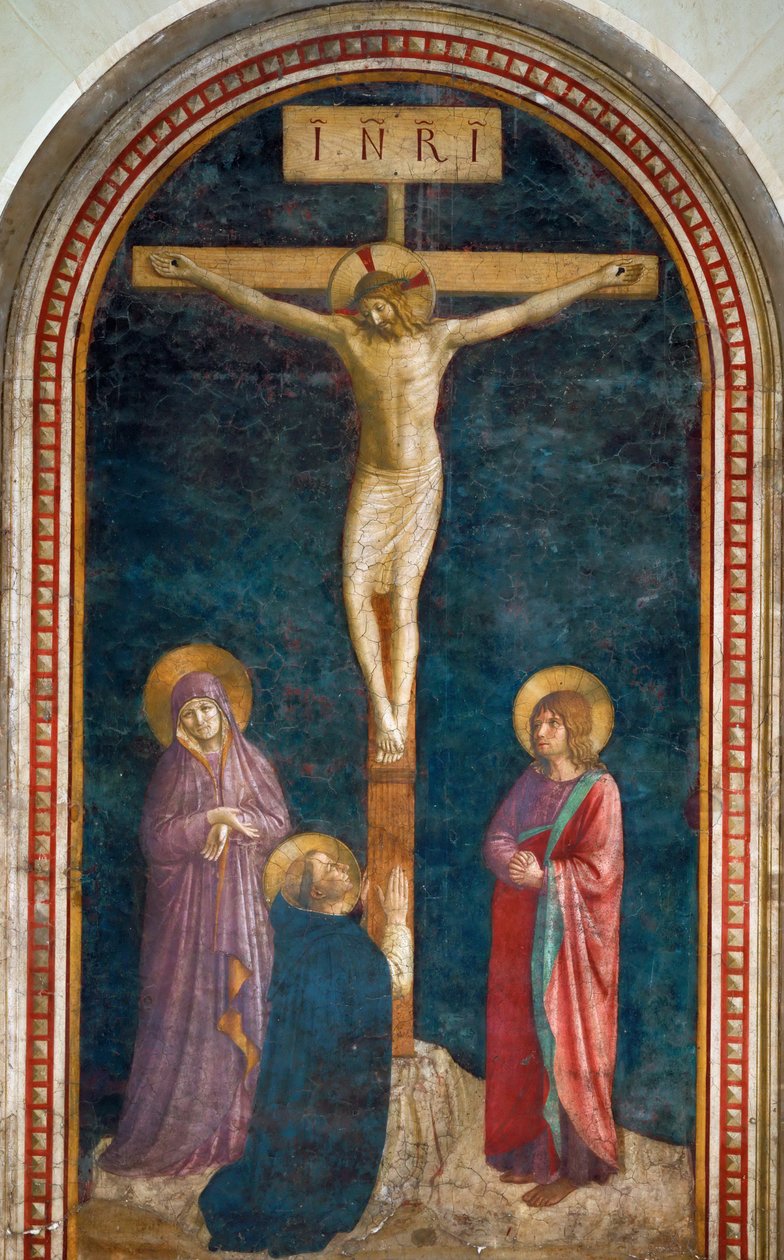 Korsfæstelsen med Saint Dominic, ca. 1440 af Fra Giovanni Angelico da Fiesole