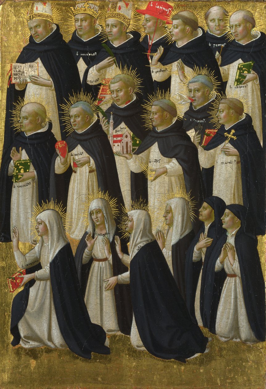 Det dominikanske velsignede panel fra Fiesole San Domenico altertavle, ca. 1423-1424 af Fra Giovanni Angelico da Fiesole