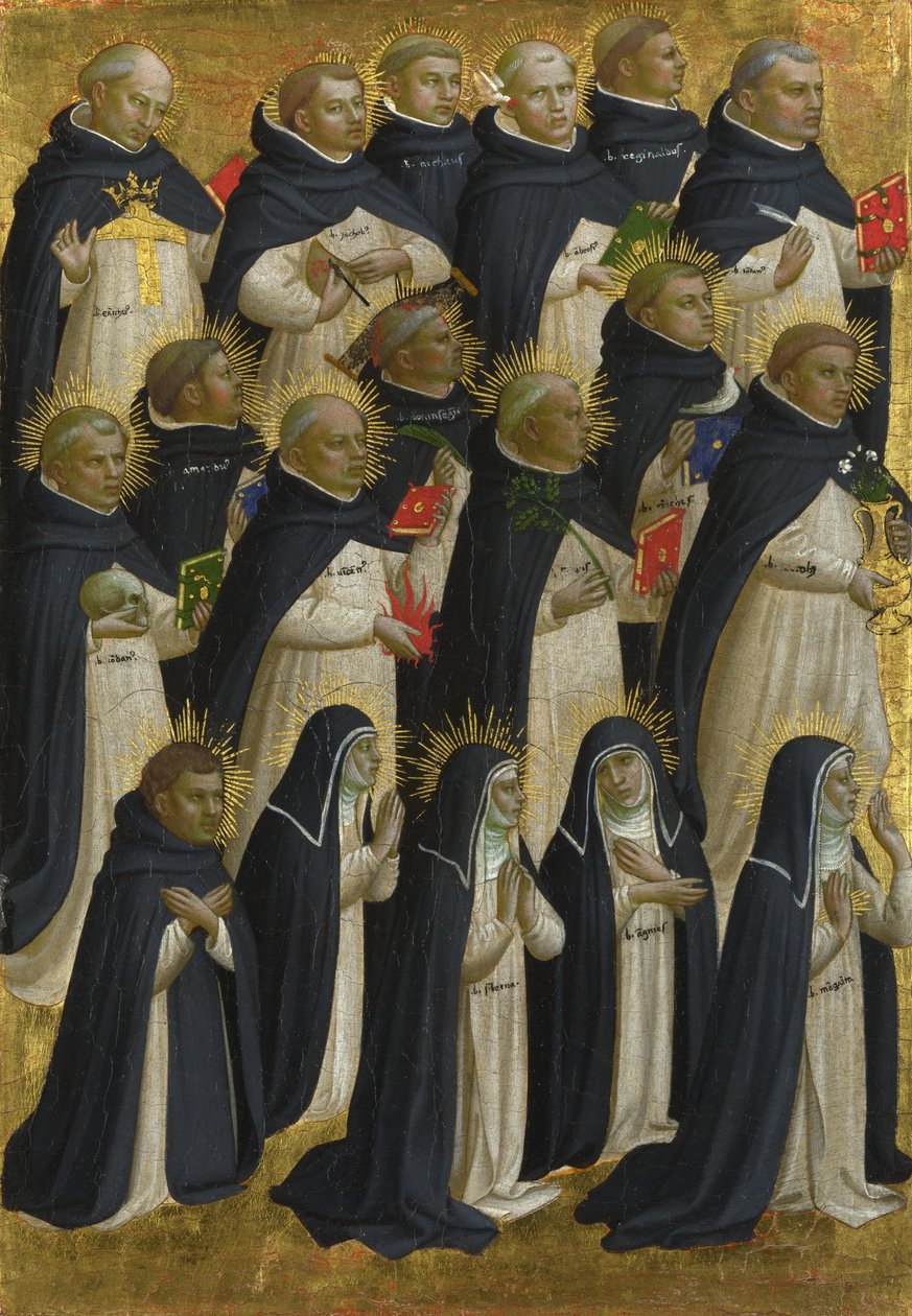 Det dominikanske velsignede panel fra Fiesole San Domenico altertavle, ca. 1423-1424 af Fra Giovanni Angelico da Fiesole