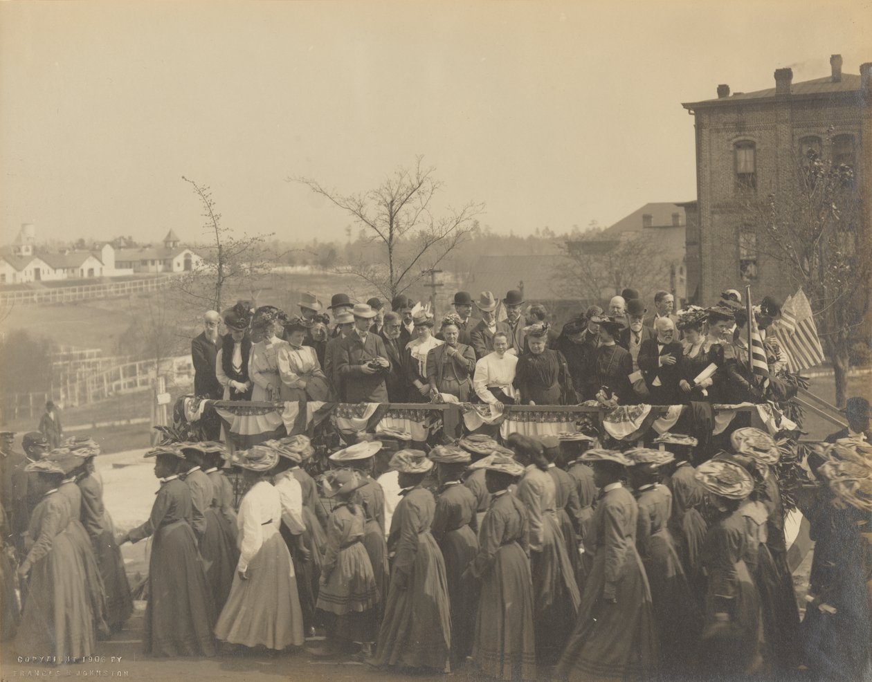 Fotografi af 25-årsdagen for grundlæggelsen af Tuskegee Institute, 1906. af Frances Benjamin Johnston