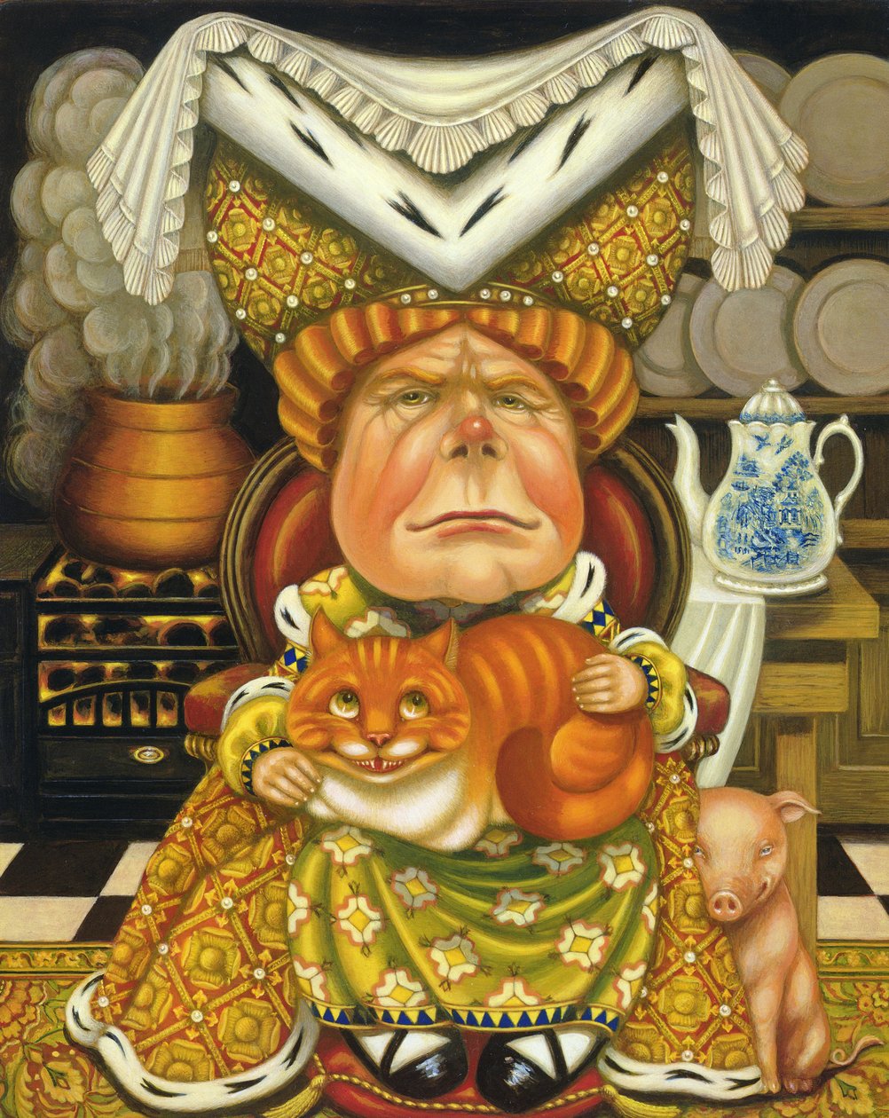 Hertuginden (olie og tempera på panel) af Frances Broomfield