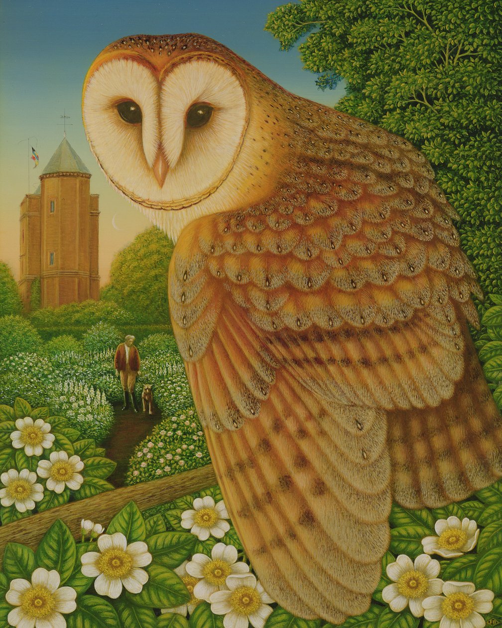 The White Garden, 1997 (olie og tempera på panel) af Frances Broomfield