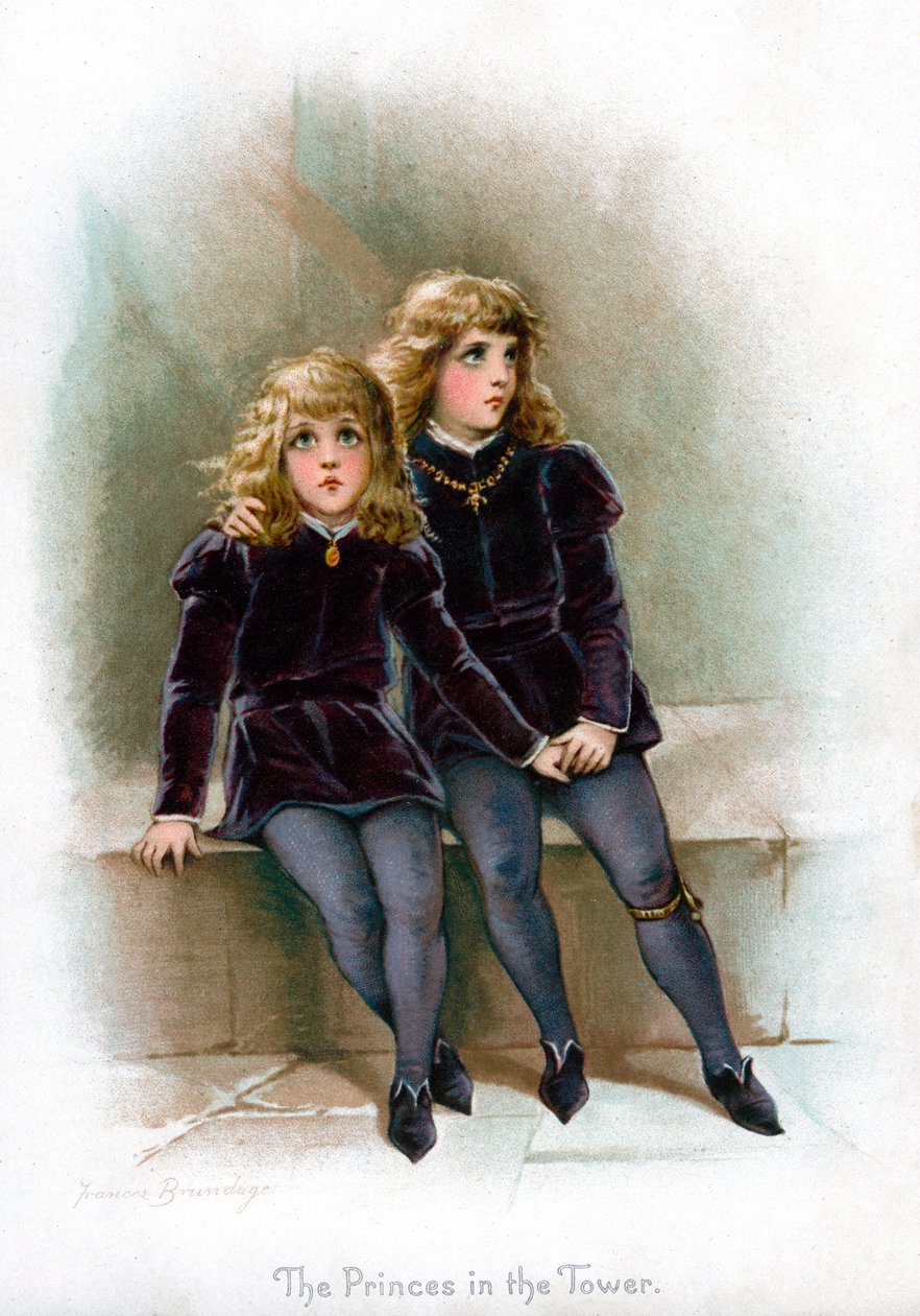 Prinserne i tårnet, 1897. af Frances Brundage