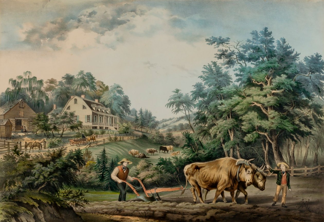 American Farm Scenes. nr. 1. af Frances Flora Bond Palmer