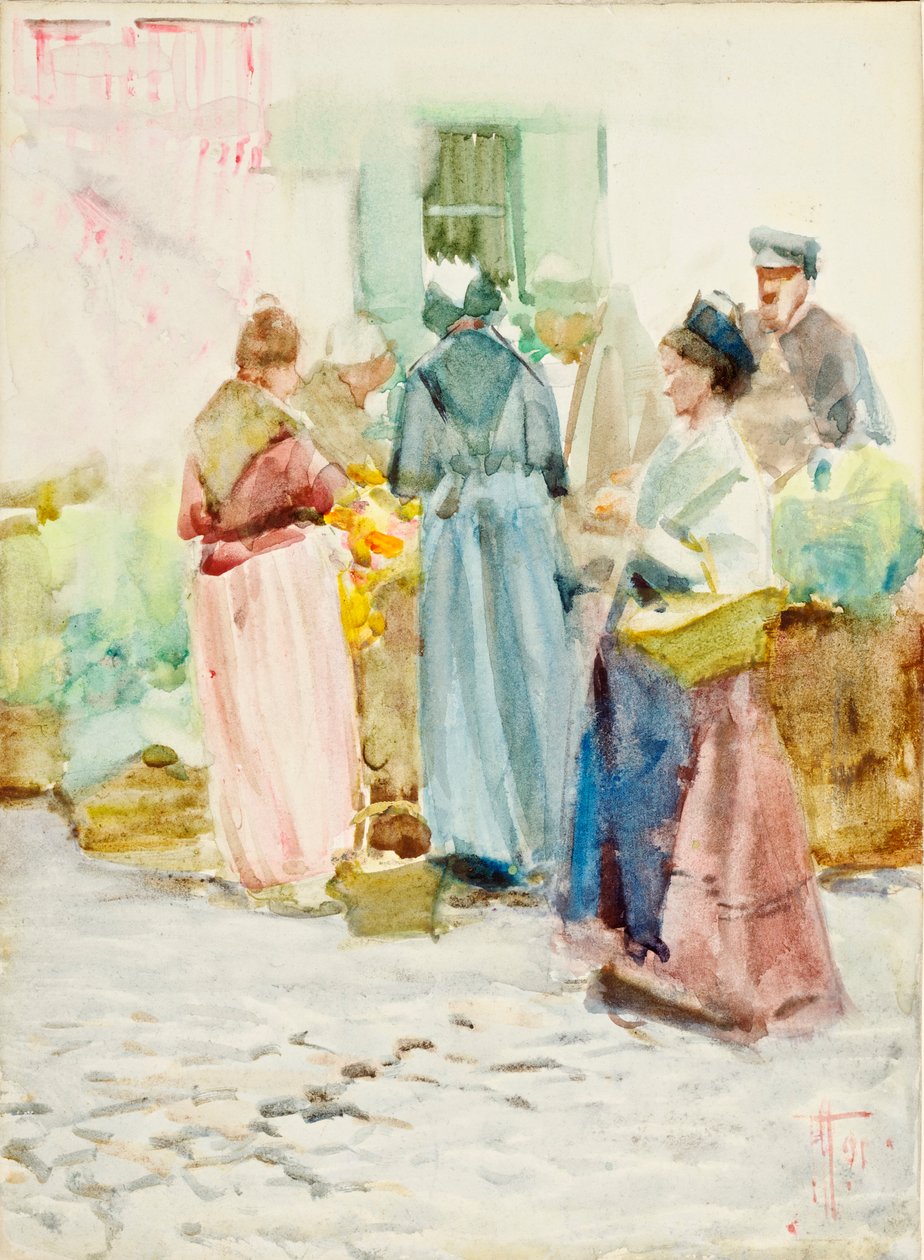 Et travlt hjørne i Arles af Frances Hodgkins
