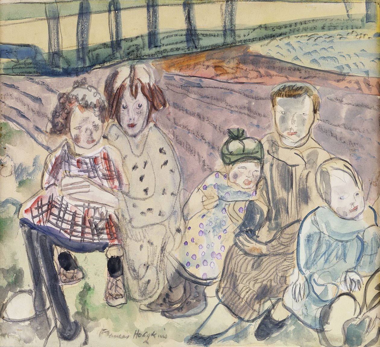 En Bondefamilie af Frances Hodgkins