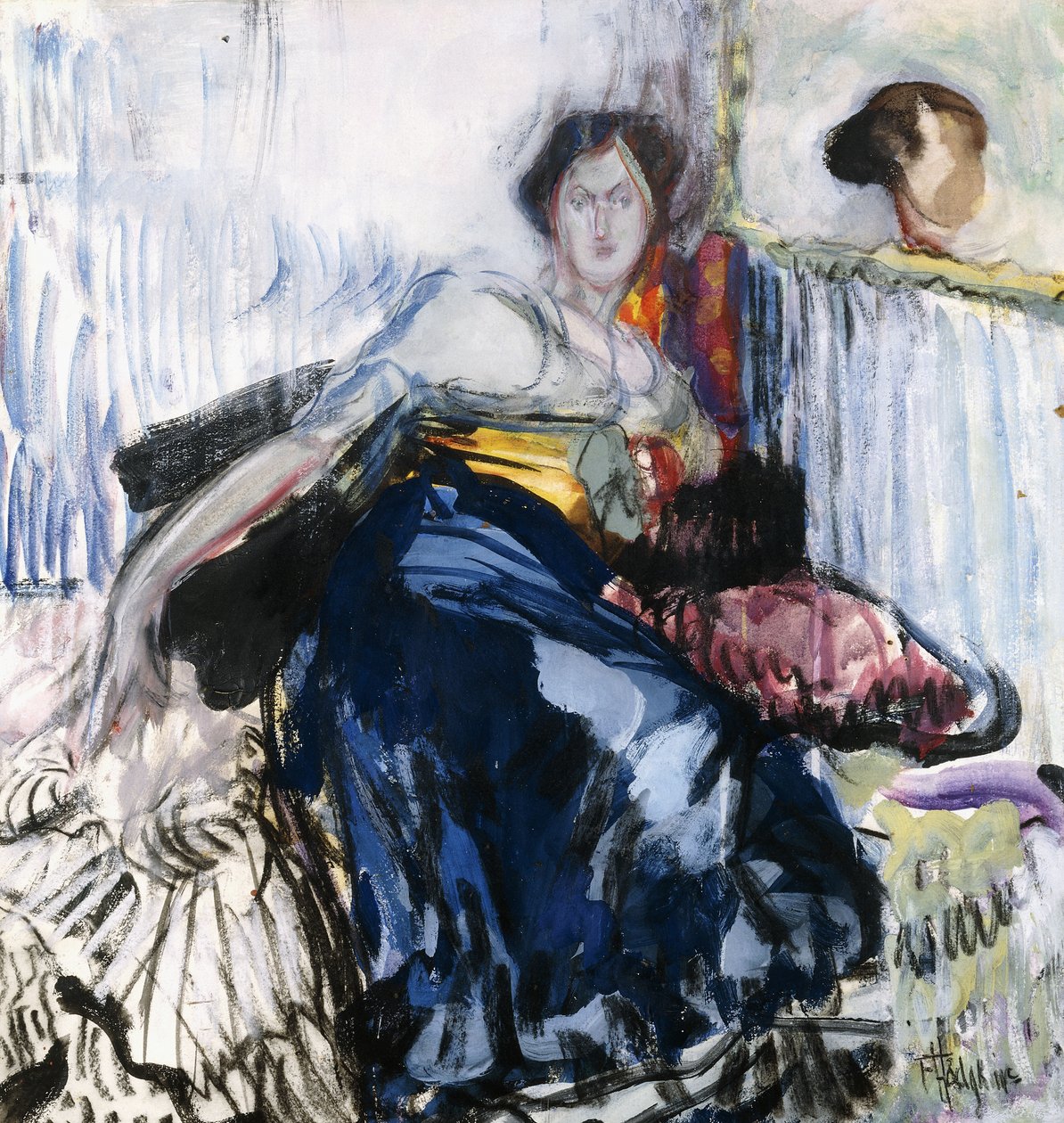 liggende kvinde af Frances Hodgkins