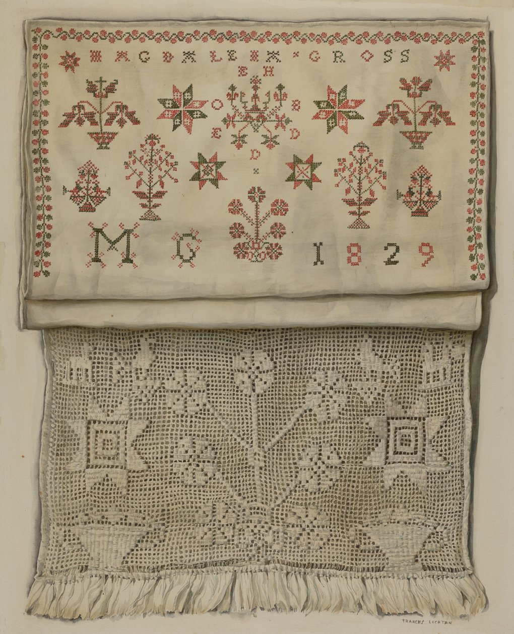 1829 Vis Håndklæde af Frances Lichten