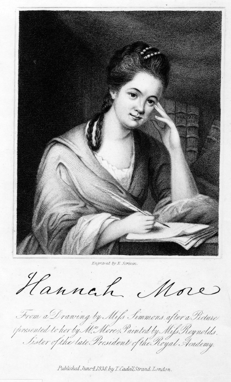 Hannah More, graveret af Edward Scriven, 1838 (gravering) af Frances Reynolds