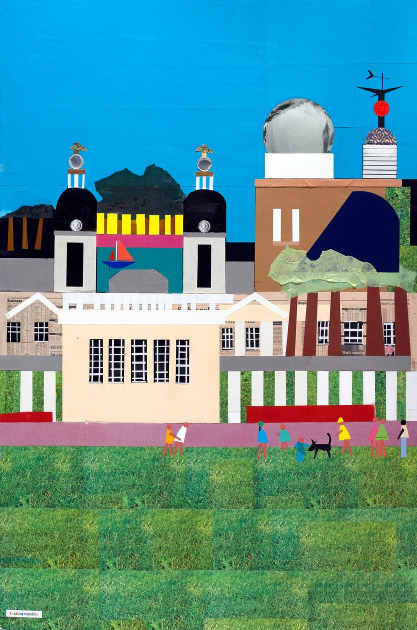 Greenwich Royal Park, 2009 (collage på papir) af Frances Treanor