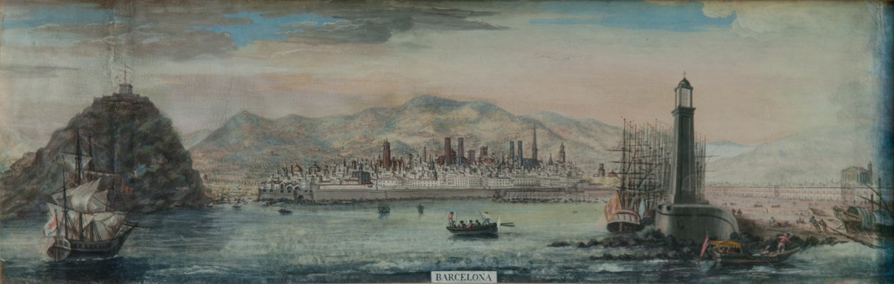 Barcelona fra vandet af Francesc Fontanals