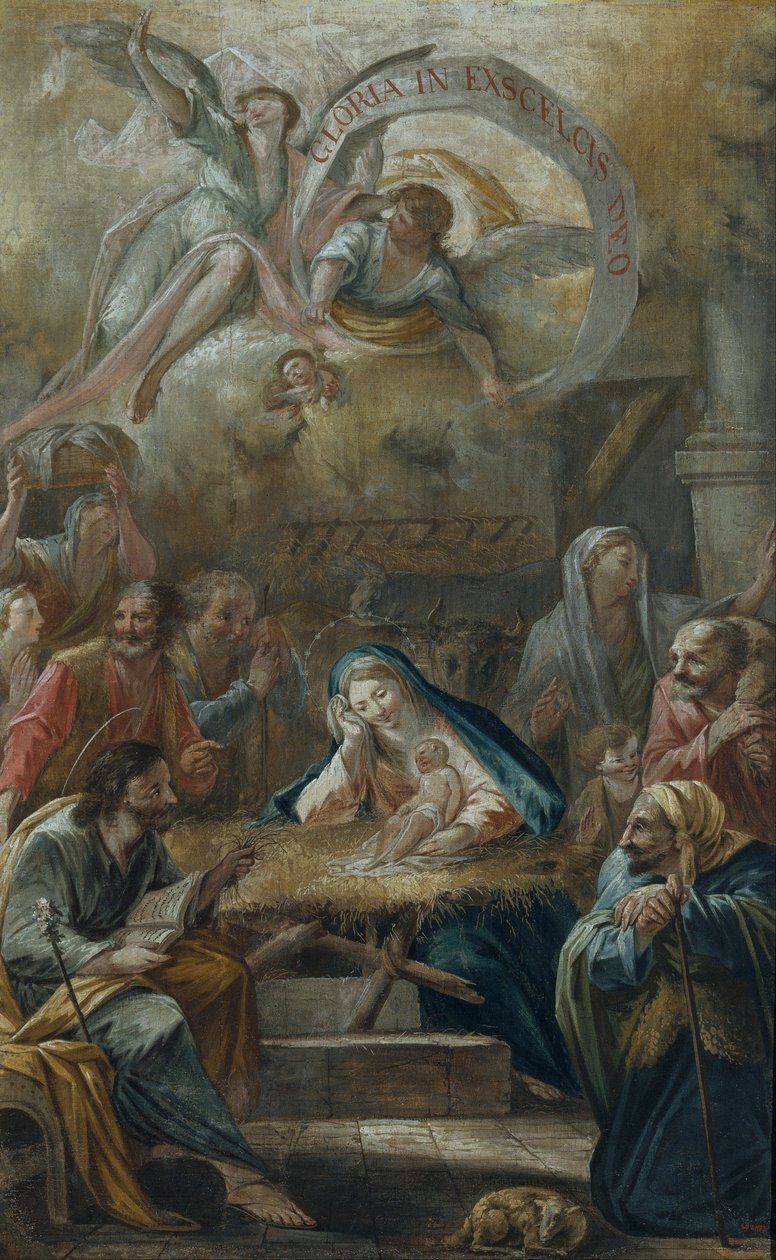 Jesu fødsel og hyrdernes tilbedelse af Francesc Pla Duran