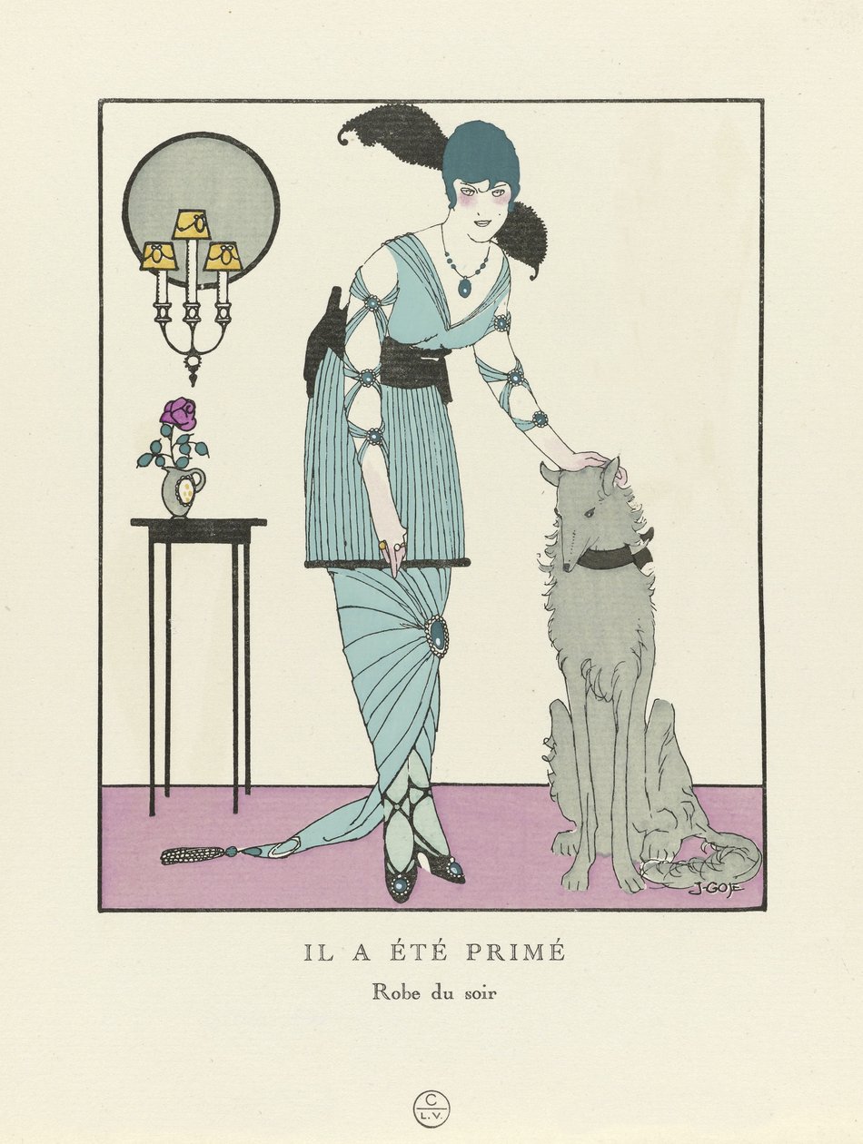 Han var prisvinder, pub. 1914 (stenciltryk) af Francesc Xavier Gosé