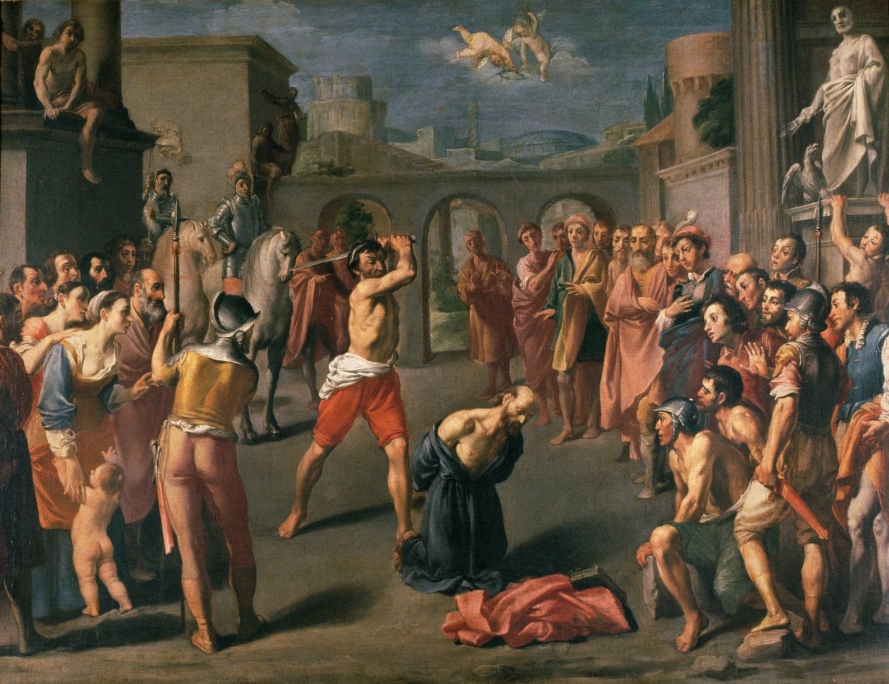 St.Pauls martyrium af Franceschino Carracci