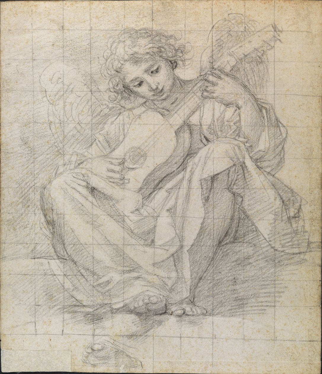 Angel spiller lut af Francesco Albani