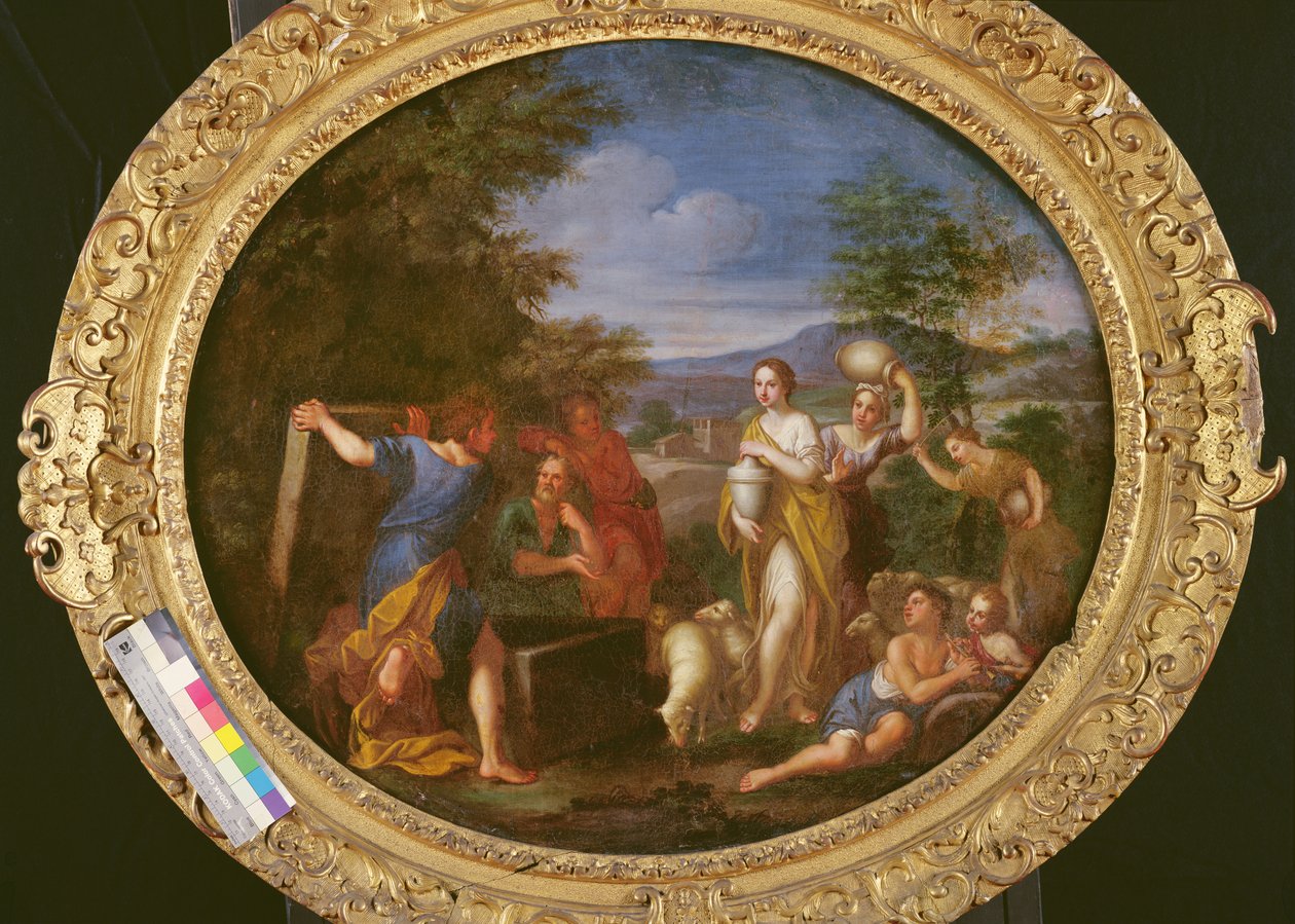 Jacob beskytter Rachel af Francesco Albani