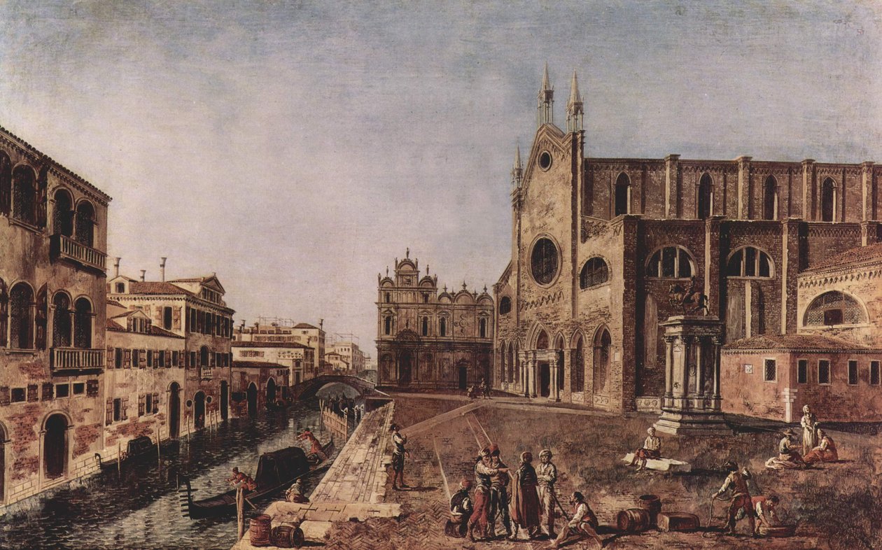 Campo santi Giovanni e Paolo, Venedig af Francesco Albotto