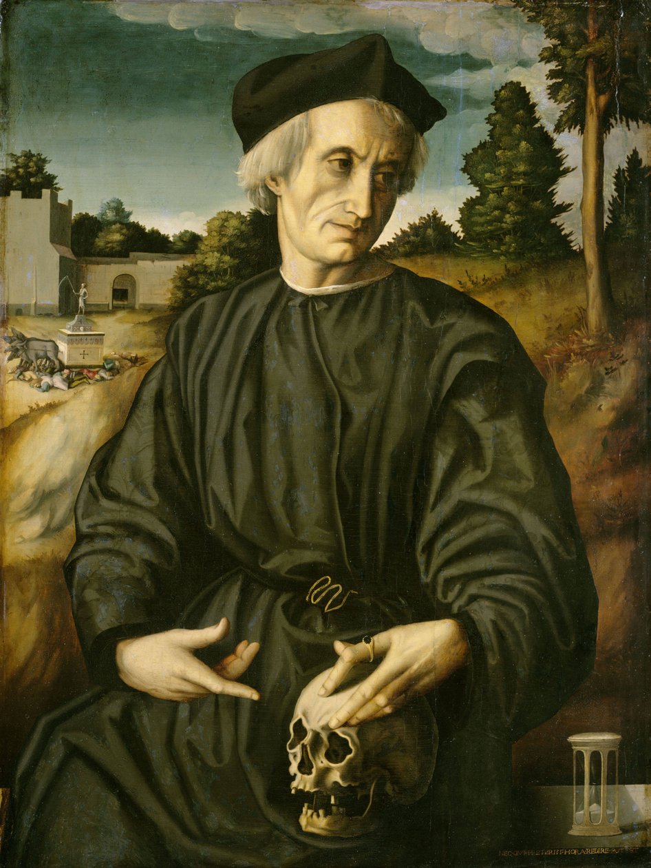 Portræt af pave Hadrian VI. som præst af Francesco Ubertini Bacchiacca