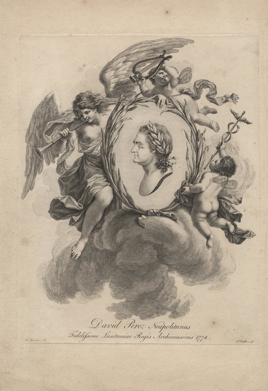 David Perez Neapolitanus, graveret af Giovanni Vitalba (1738-c.92), 1774 af Francesco Bartolozzi
