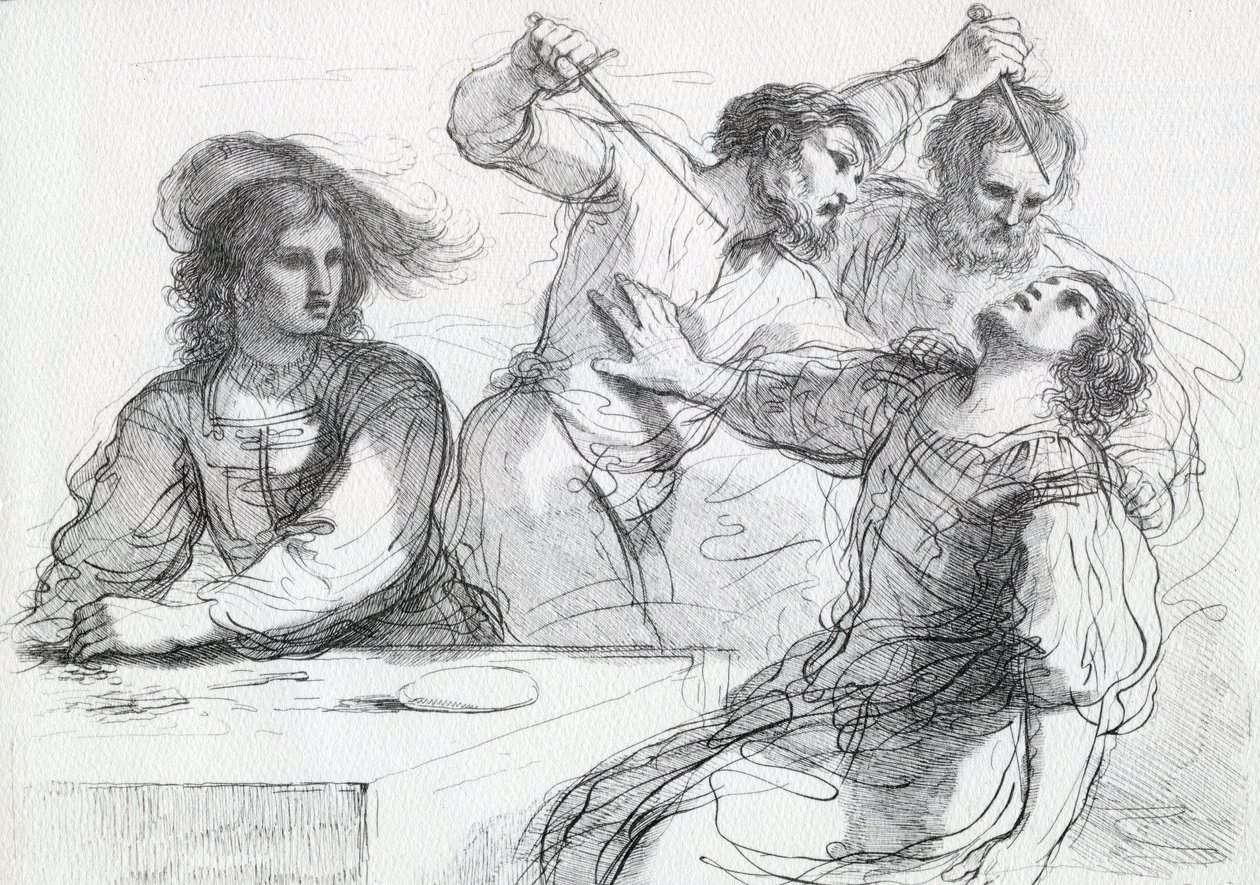 Skænderi over et spil, 1764 af Francesco Bartolozzi