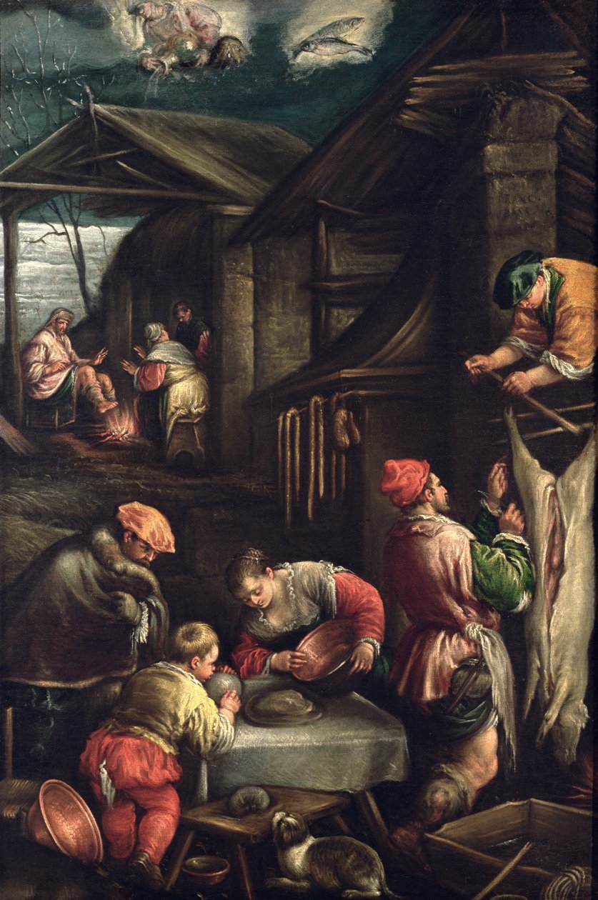 Vinter (Slagteren) c.1580 af Francesco Bassano