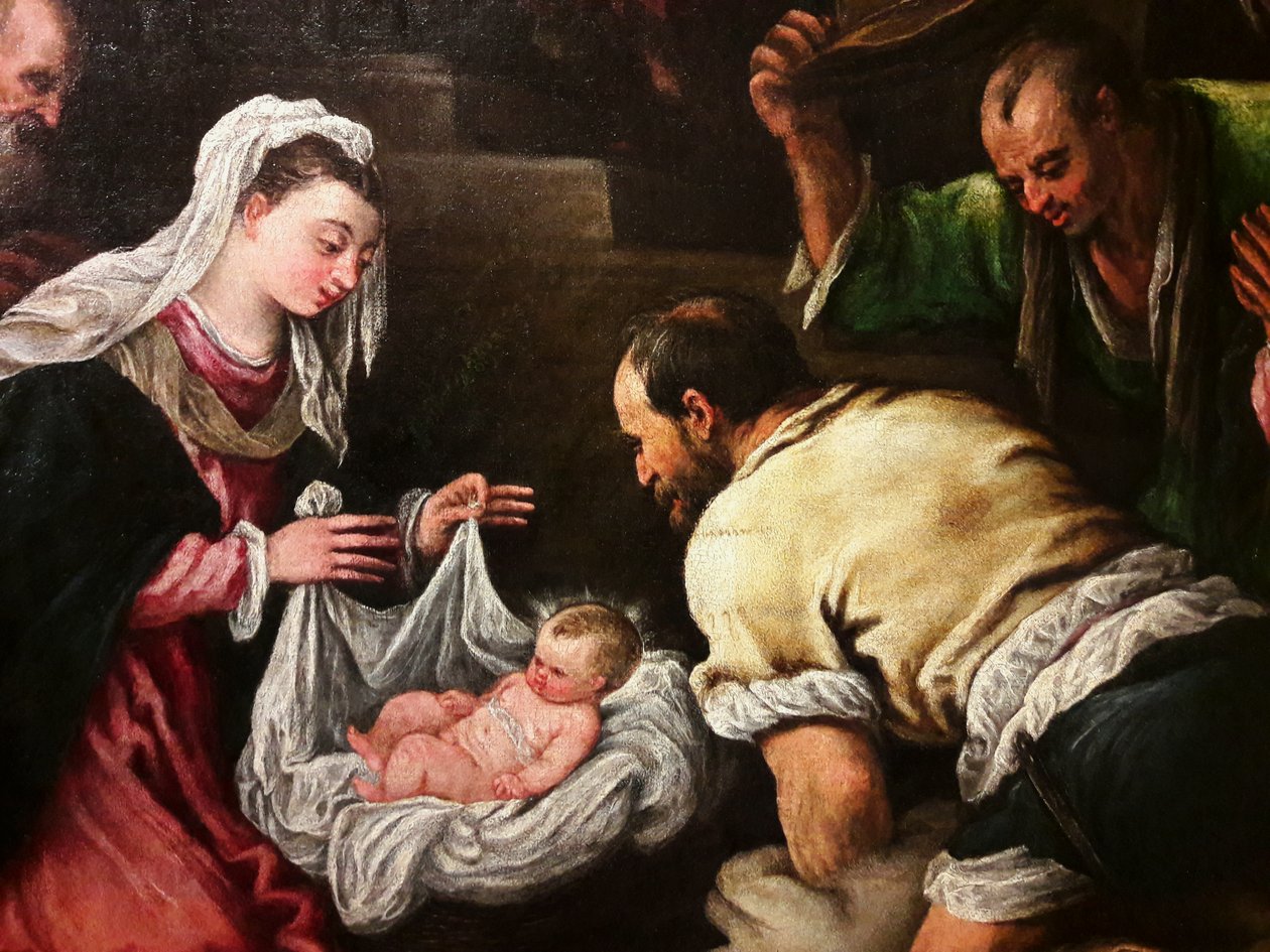 Tilbedelsen af hyrderne af Francesco Bassano the Younger