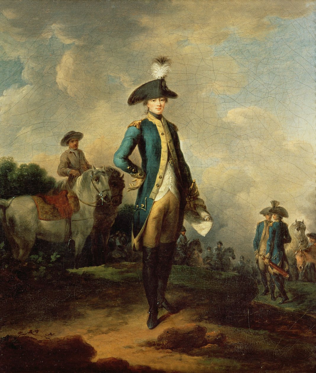 Marquis de La Fayette (1757-1834), ca. 1781-85 af Francesco Giuseppe Casanova