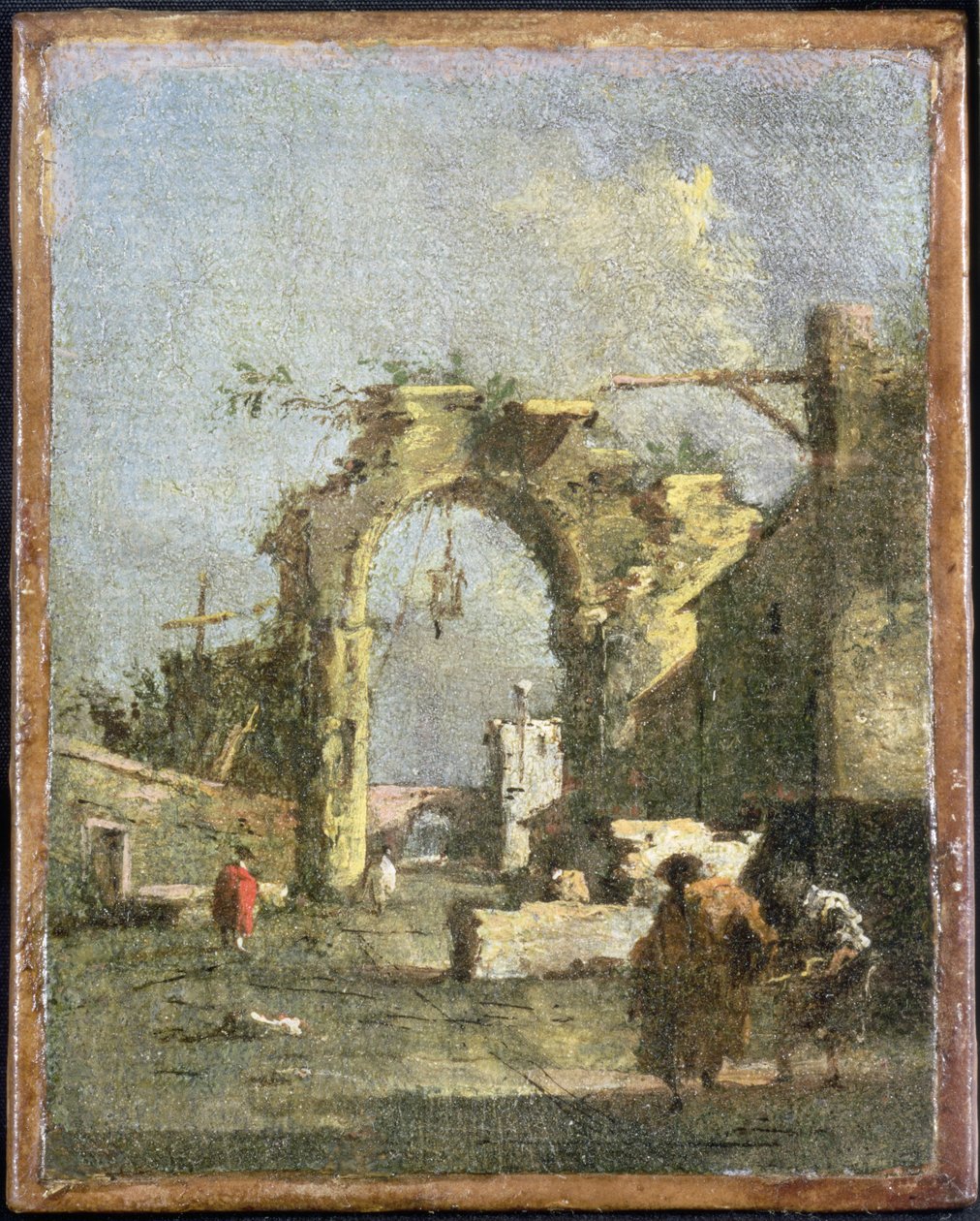 En Capriccio - Ruiner, 1700-tallet af Francesco Guardi