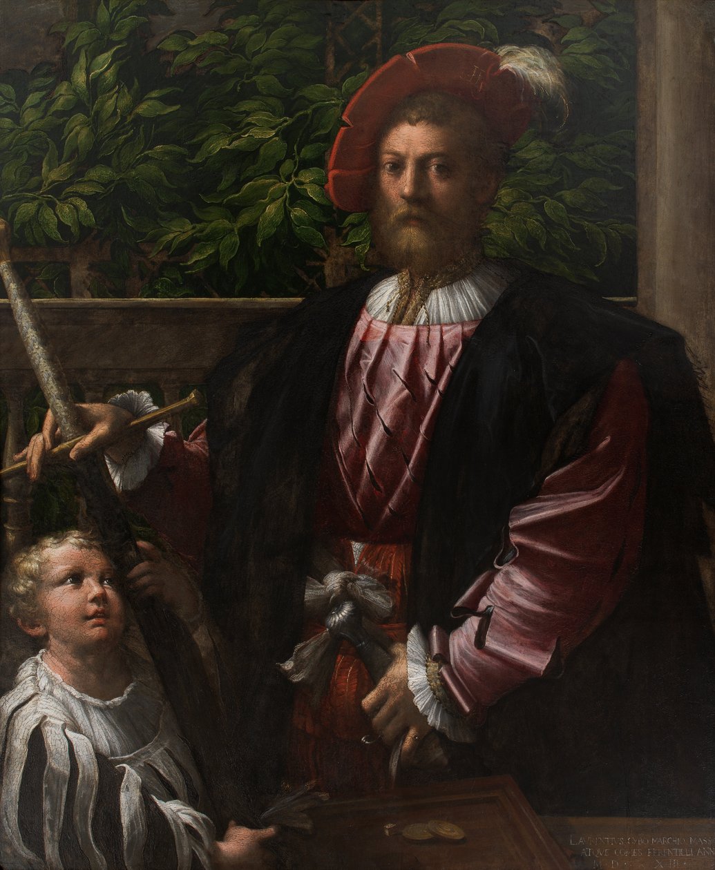 Portræt af Lorenzo Cybo af Parmigianino