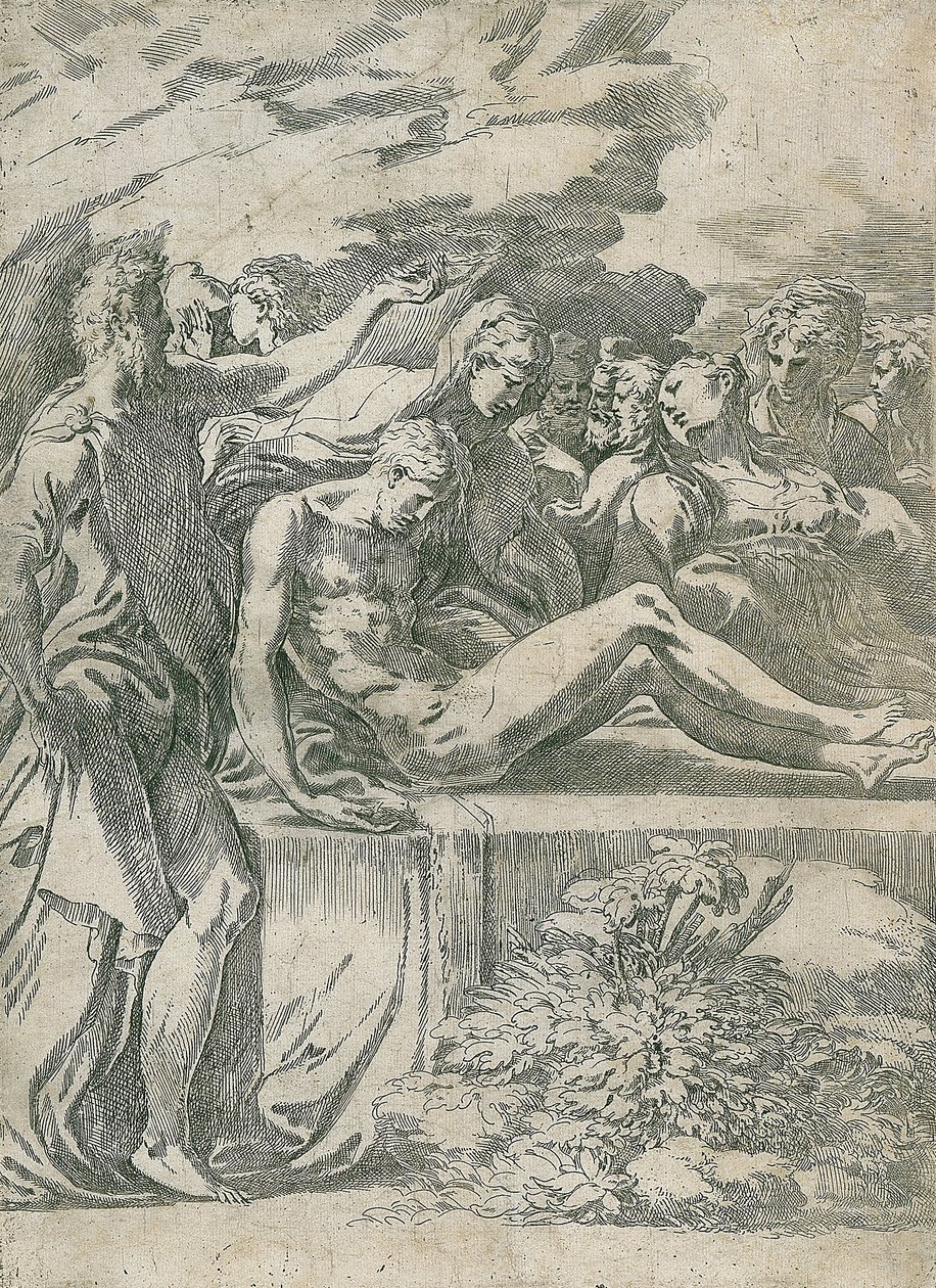 Kristi begravelse af Parmigianino